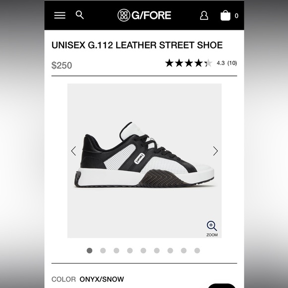 NWT G/FORE UNISEX G.112 LEATHER STREET SHOE SIZE 12 - Picture 3 of 10